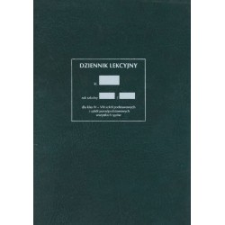 Dziennik lekcyjny klas IV-VIII